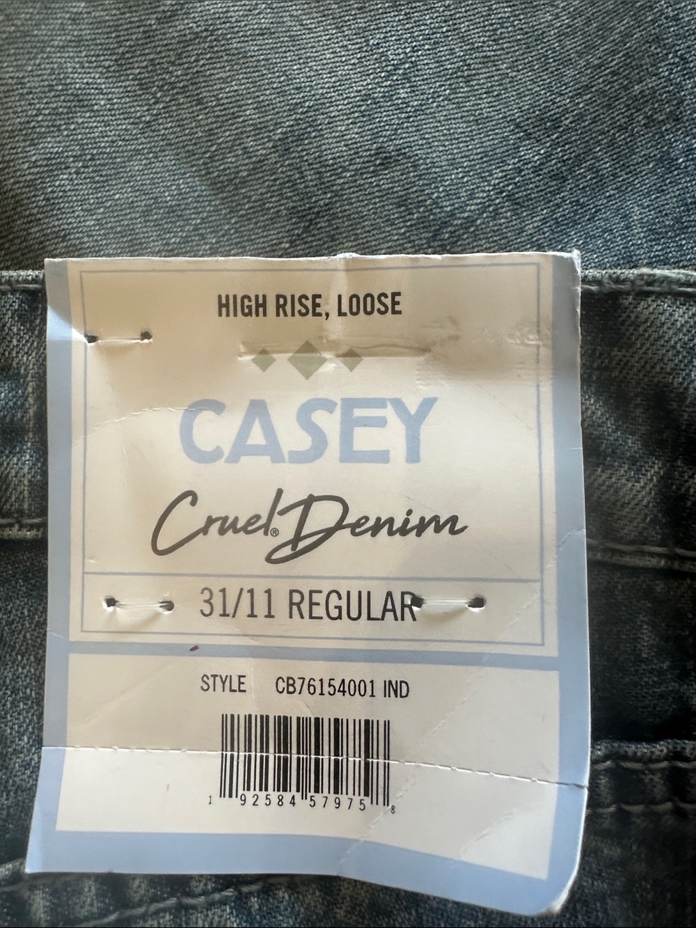 High-Rise Light Blue Straight-Leg Women's Jeans - Picture 2 of 6